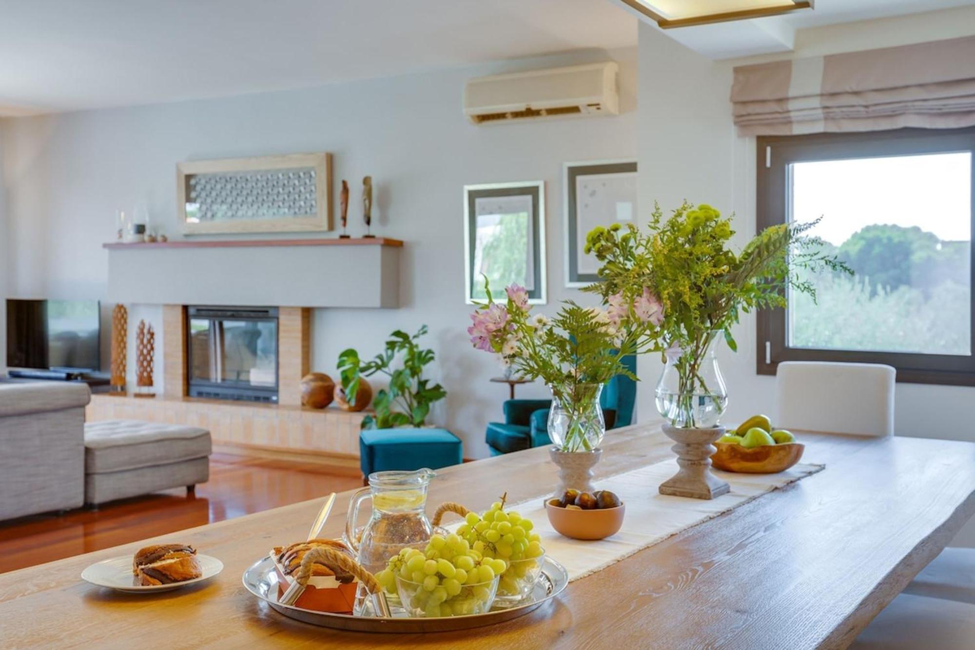 Villa Ampelaki - Premium Villa With Heated Pool Kounoupidhiana Luaran gambar