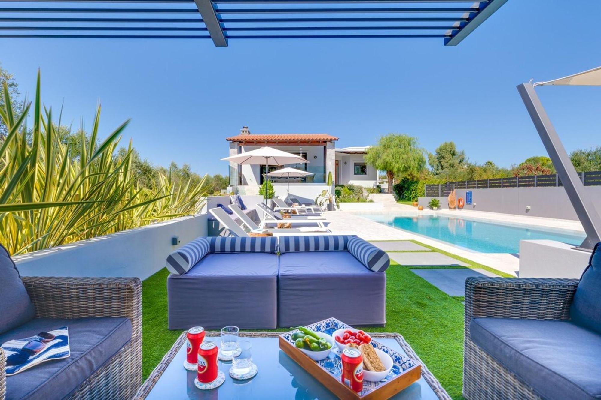 Villa Ampelaki - Premium Villa With Heated Pool Kounoupidhiana Luaran gambar