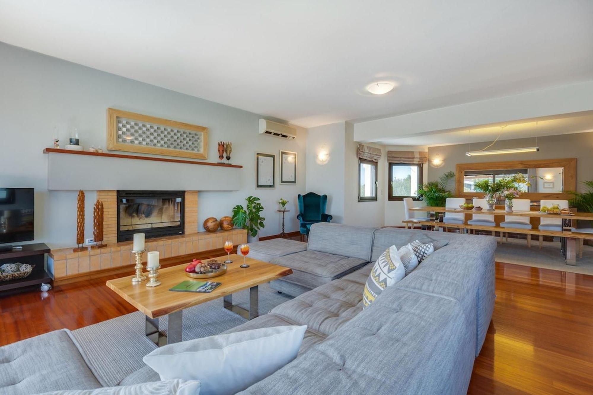 Villa Ampelaki - Premium Villa With Heated Pool Kounoupidhiana Luaran gambar