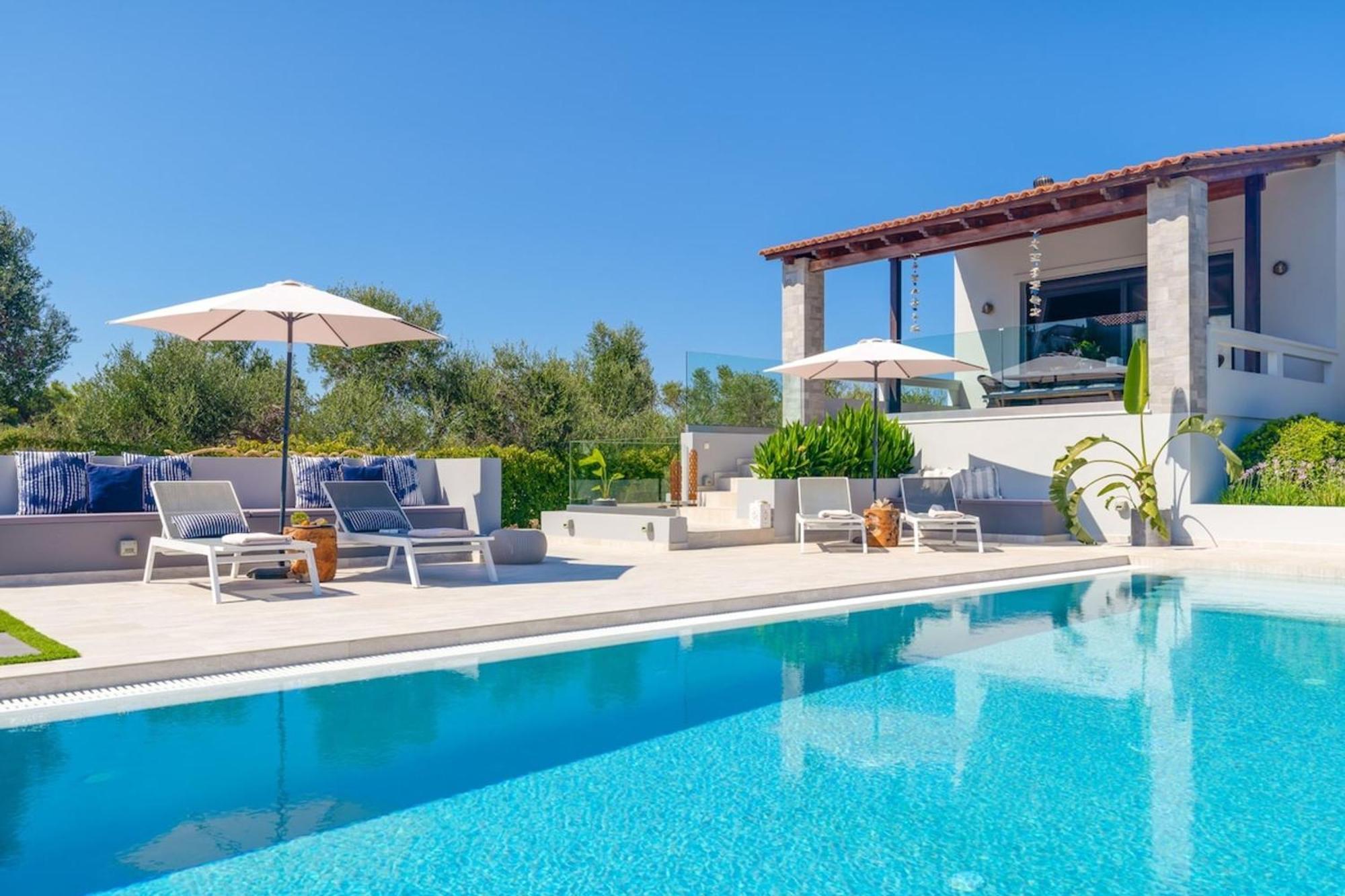 Villa Ampelaki - Premium Villa With Heated Pool Kounoupidhiana Luaran gambar