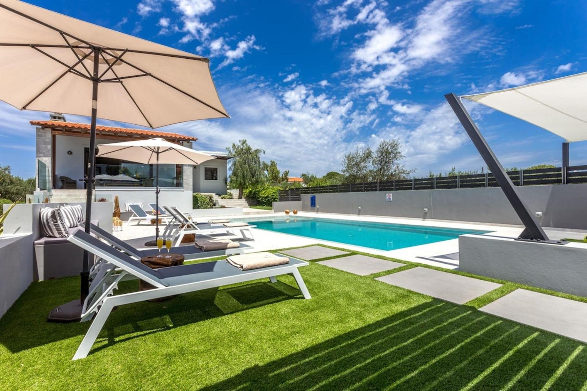 Villa Ampelaki - Premium Villa With Heated Pool Kounoupidhiana Luaran gambar