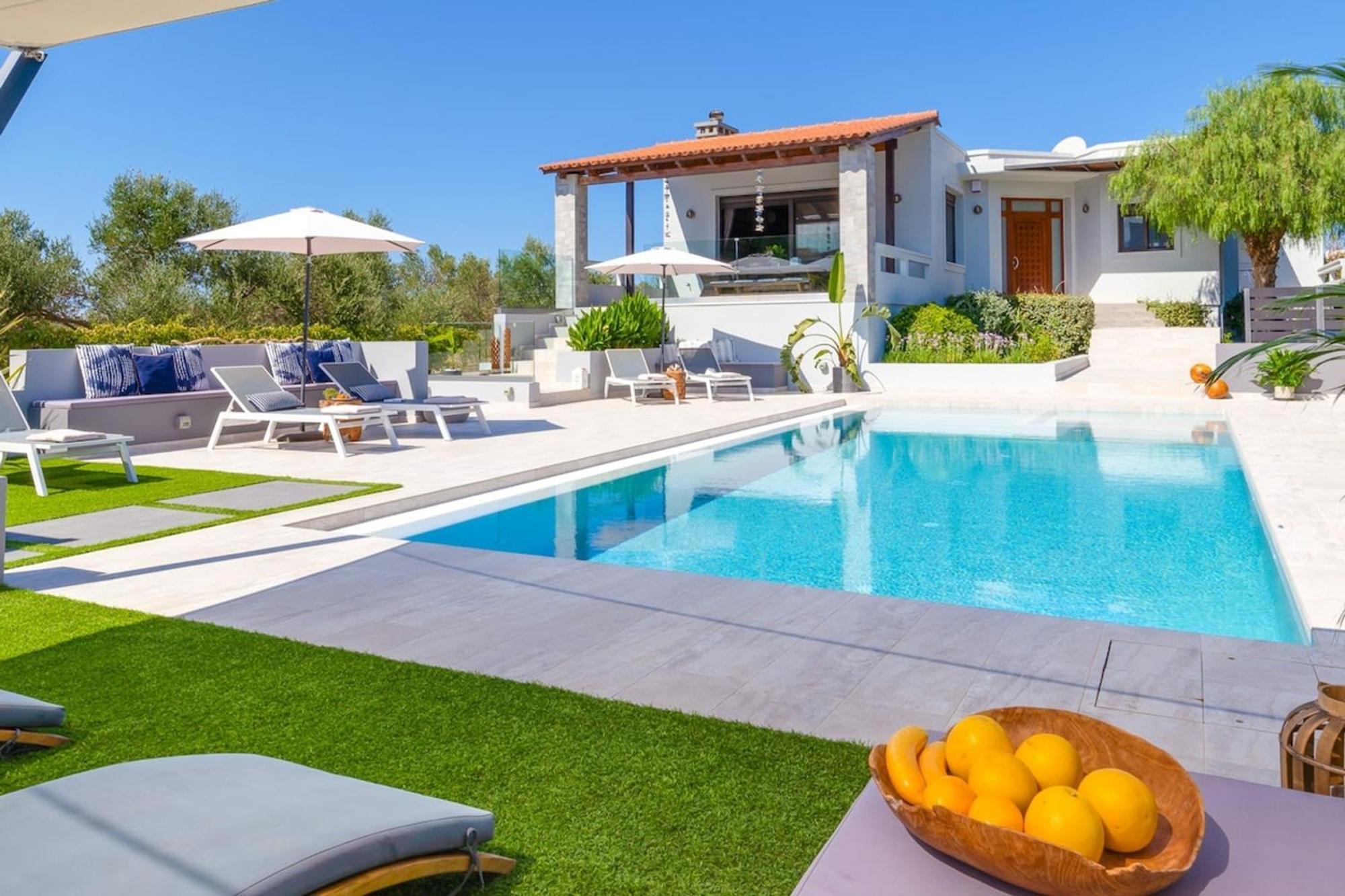 Villa Ampelaki - Premium Villa With Heated Pool Kounoupidhiana Luaran gambar