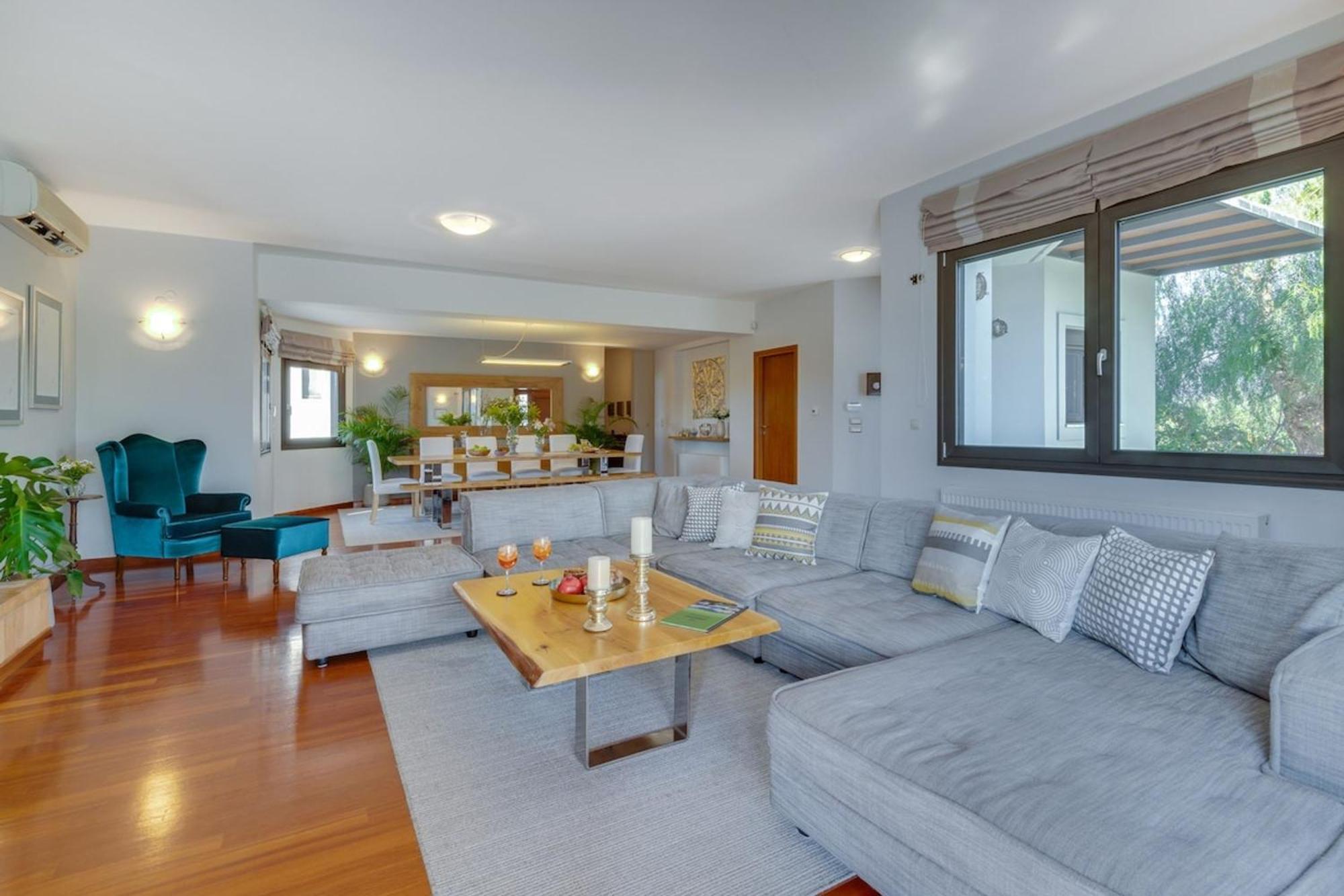 Villa Ampelaki - Premium Villa With Heated Pool Kounoupidhiana Luaran gambar