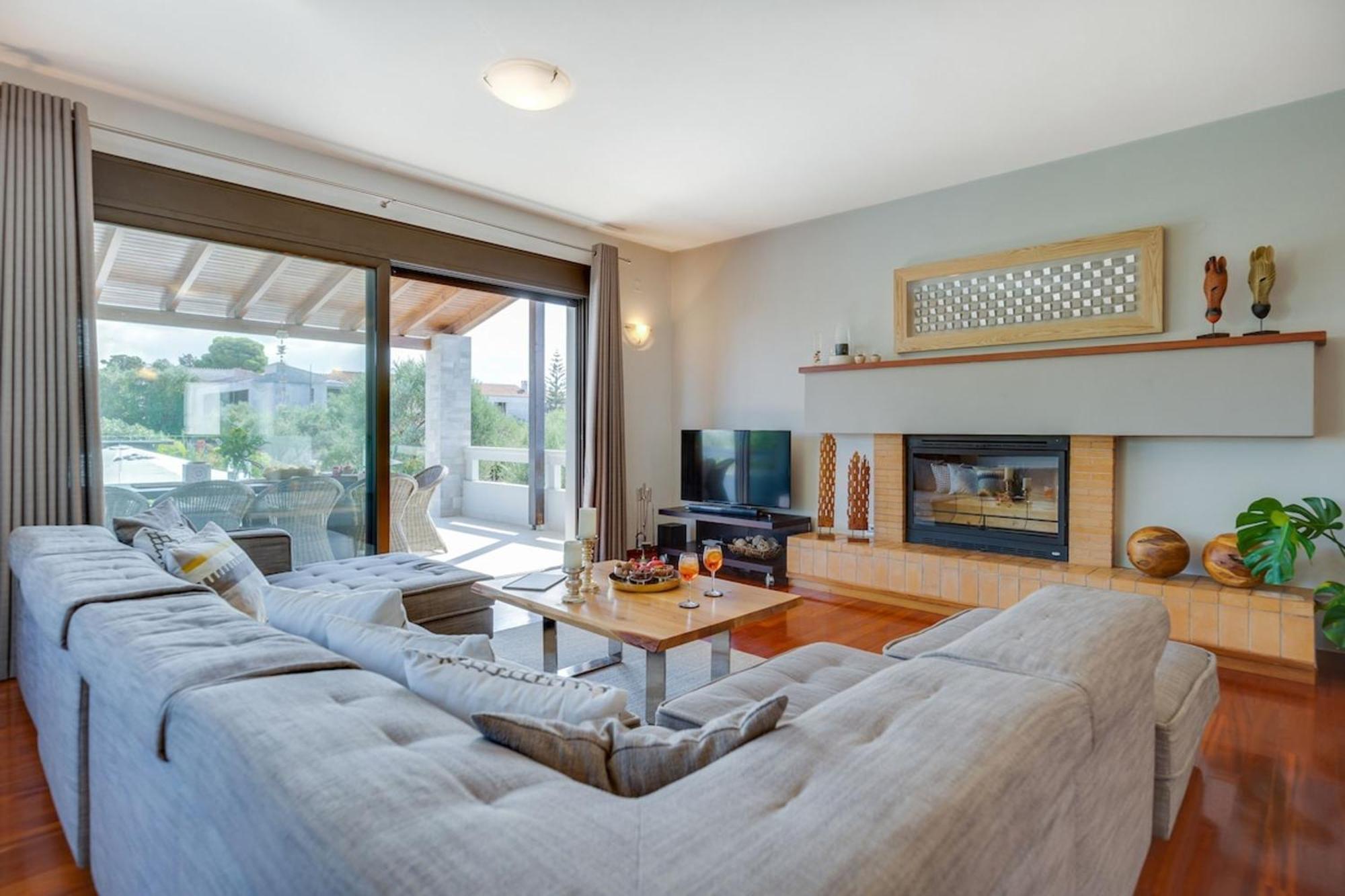 Villa Ampelaki - Premium Villa With Heated Pool Kounoupidhiana Luaran gambar